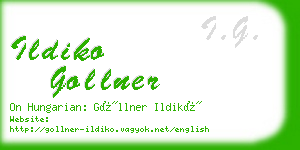 ildiko gollner business card